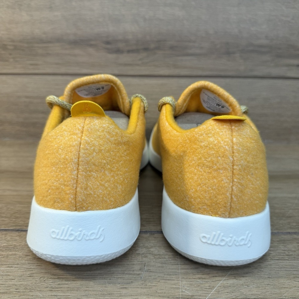 Allbirds Wool Runners Turk Yellow Womens Size 9 Running Walking Shoes Sneakers - Picture 4 of 9